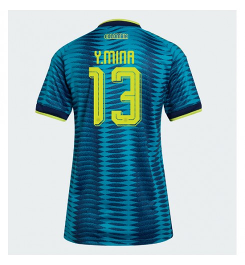 Kolumbia Yerry Mina #13 Vieraspaita Naisten MM-kisat 2026 Lyhythihainen Kolumbia Yerry Mina #13 Vieraspaita Naisten MM-kisat 2026 Lyhythihainen